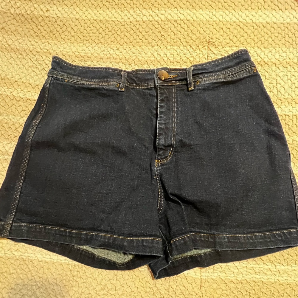 Loft Jeans shorts, dark denim, size 10, 30 waist.